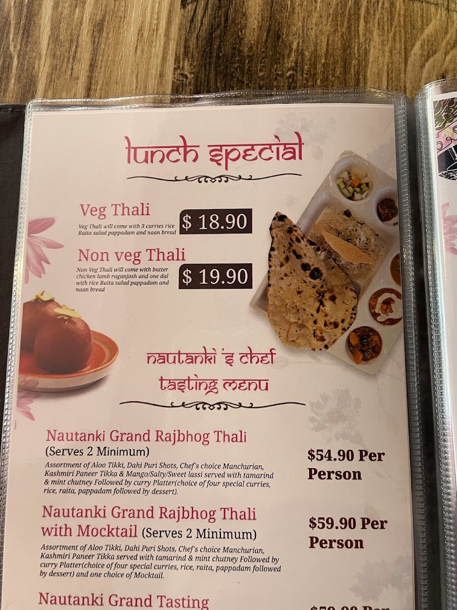 Menu Nautanki Sala Indian Restaurant-2